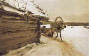 Valentin Serov In Winter oil painting on canvas